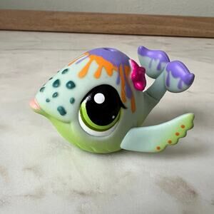Littlest Pet Shop Whale Swim & Sun Aqua Paint Splash #1852 LPS